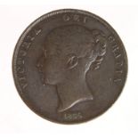 Penny 1856 PT (scarce date) dark GF, a few marks.