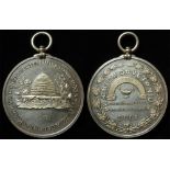 Doveton College, Calcutta silver Indian School Dux medal dated 1878 named to A.H. Peters. Weighs