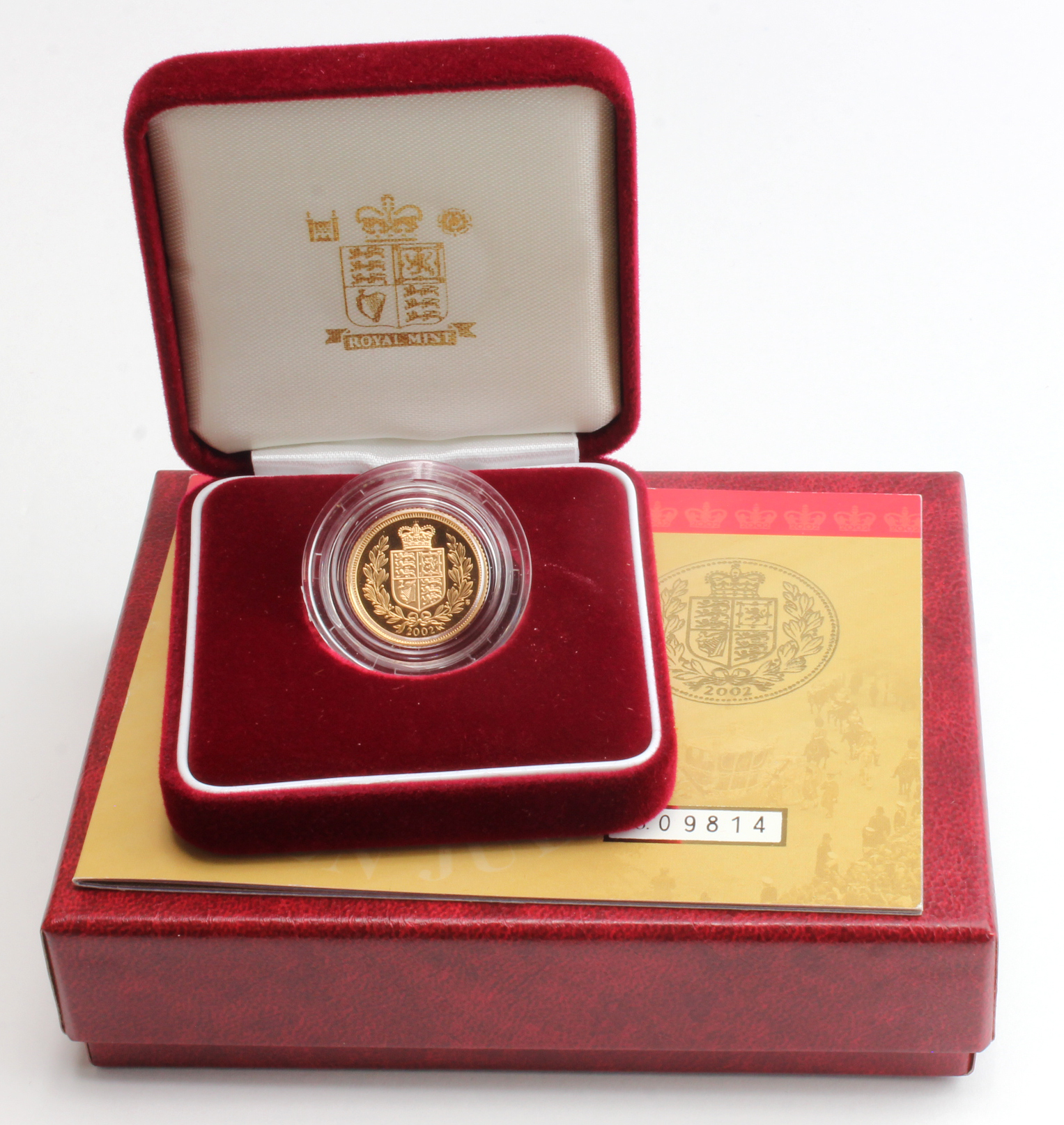 Half Sovereign 2002 Proof FDC boxed as issued