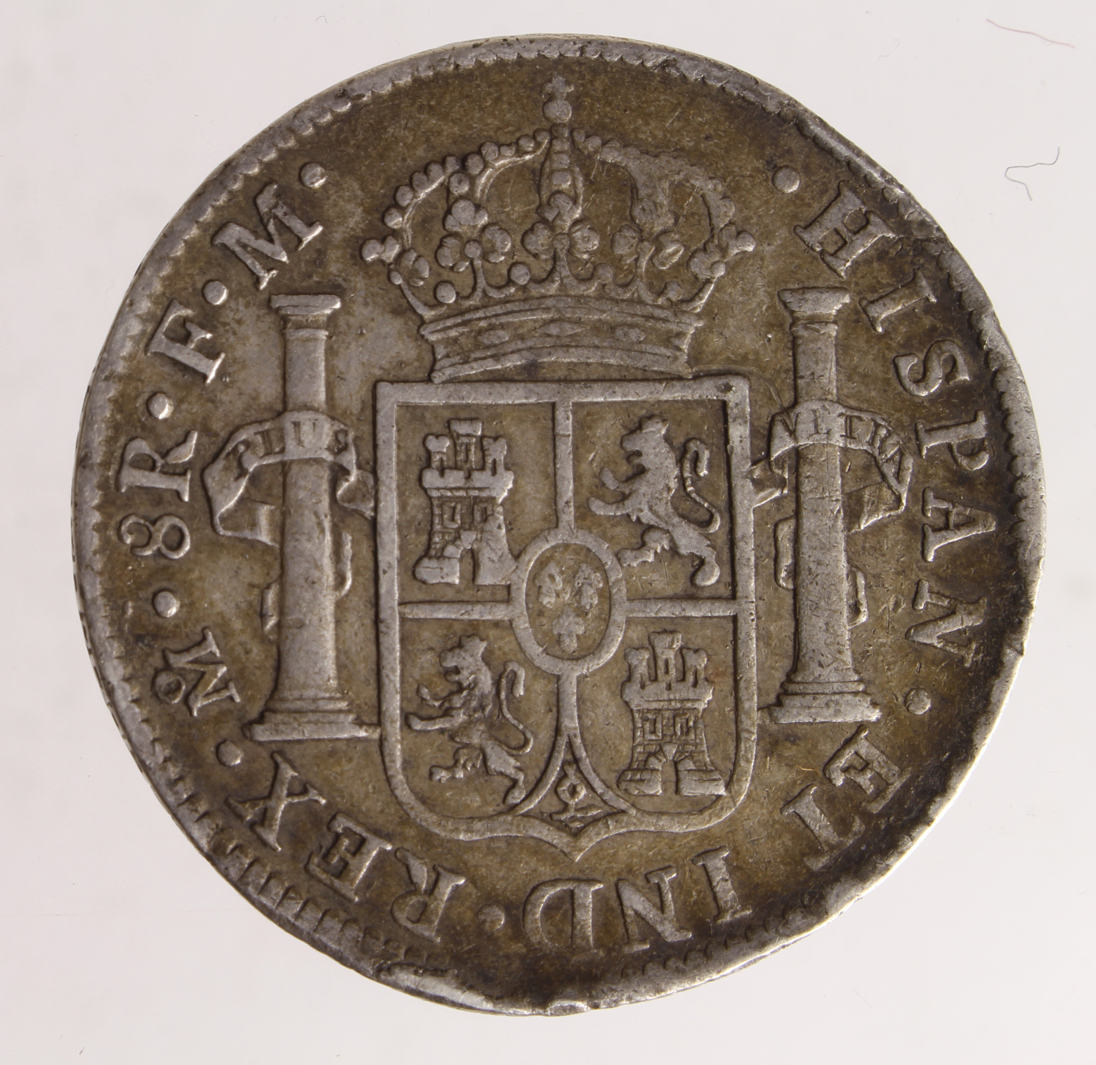 Mexico silver 8 Reales 1798 Mo FM GF - Image 2 of 2