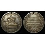 British Political Medal, silver d.39mm: 'FEAR GOD HONOR THE KING' / 'CHESHIRE CONSERVATIVE