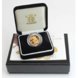 Sovereign 2000 Proof FDC boxed as issued