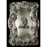 Scottish, unmarked silver-fronted, Clan belt buckle - has age possibly Victorian - has a lead