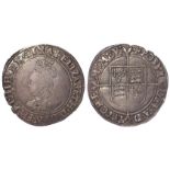 Elizabeth I silver shilling, Second Issue 1560-1561, mm. Cross-Crosslet, Spink 2555, nVF/VF with