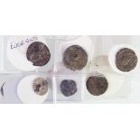 Roman Silver (7) heavily toned, mostly late Roman Siliquae, mixed grade from clipped Fair to a