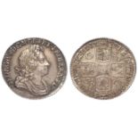 Shilling 1723 SSC, first bust, S.3647, toned GEF, ex Lockdales A67, L334, used to be slabbed CGS