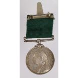 Volunteer Force LS Medal QV, engraved (Pte D Muckart 2nd V.B.R.H.).
