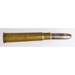 WW1 M marked Princess Mary silver top bullet pencil.