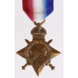 1915 Star to 2680 Pte G Fennell 9-London Regt. Lived Manor Park, London. (1)