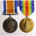 BWM & Victory Medal to 17556 Pte R R Richards C.Gds. With boxes and envelope (2)