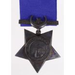 Khedive's Star for the Egypt Campaign, dated 1882, unnamed as issued. Dark tone GVF