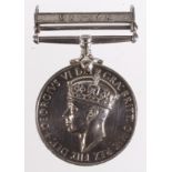 Naval General Service Medal GVI with Malaya clasp named (RM.7780 N Maddison MNE RM).
