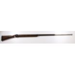 Great War - scarce bayonet Training Rifle with sprung barrel (plunger 16") overall length 63",