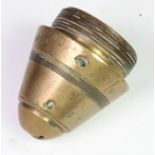 WW1 brass HE shell fuse no 103 dated 6/16.