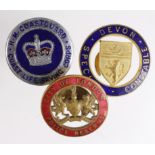 Lapel badges, Devon Special Constable, City of London Police reserve, HM Coastguard Coast Life