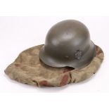 German Nazi Helmet and camo cover