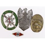 German Nazi Hitler Youth Badge and other Day Badges. (4)