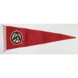 German SA Brownshirts pennant, service wear