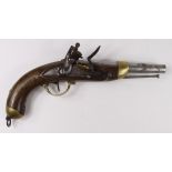 Patt 1822 French Military Pistol, Belgium-made, Ottoman Turkish contract. Approx 16 bore, military