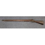 Musket 1842 pattern Lovels Volunteer percussion musket with plain lock 39 inch barrel with