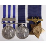 Ipswich interest - Egypt Medal dated 1882 with Alexandria 11th July clasp (R D Wilkinson. AB. HMS