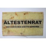 German Ghetto armband for an Altestenrat in the Judischen Ghetto, service worn.