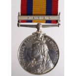 QSA with Natal clasp named (7264 Pte H J Stockley KRRC). With copy medal rolls. Served with 3rd