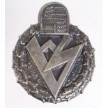 German SA Brownshirts badge, pin back