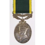 Efficiency Medal GVI with Territorial clasp named (2755247 Sjt C Hendry, Black Watch).