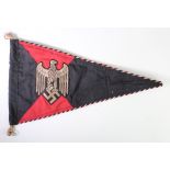 German Panzer pennant, some service wear