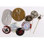 German Nazi various Pin badges (9)