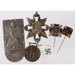 German Nazi various medal, badges, pin badges, etc. (6)