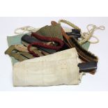 WW2 soldiers equipment including soldiers tidy, button polishers cutlery, booklets etc.