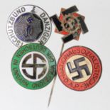 German Lapel badges 4x