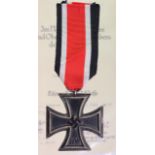 German Iron Cross 2nd class with award document to Obergefreiten Josef Hombach dated 21-5-1943.