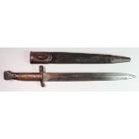 Bayonet 1888 pattern Lee Metford with scabbard.