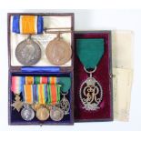 BWM (Lieut V R O'Reilly RNR) and Mercantile Marine Medal (Vivian R. O'Reilly). With cased Royal