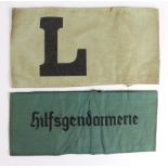 German armbands for Police helper and wounded ?