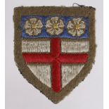 Cloth Badge: North Riding District scarce WW2 embroidered felt formation sign badge in excellent