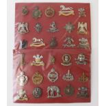 Cap badges - two cards of Cavalry Cap badges, with K&K numbers. (30)