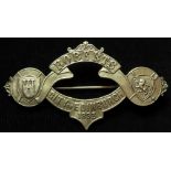 Boer War General Roberts 1893 Visit to City of Edinburgh white metal, large badge - has a working