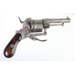19th Century Belgium pin fire pocket revolver nice gun all complete and in working condition.