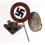 German Nazi various pin badges (3)