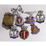 Naval Sweetheart pin badges, various. (7)