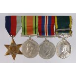 Group to 2747877 Sjt D Hill, 6-7 Black Watch. 1939-45 Star, Defence & War Medals, Efficiency Medal