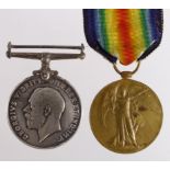 BWM & Victory Medal to 103437 Pte J H Hammond Notts & Derby Regt. (2)