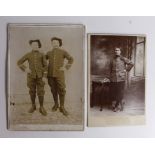 French Military carte de visite (x2)