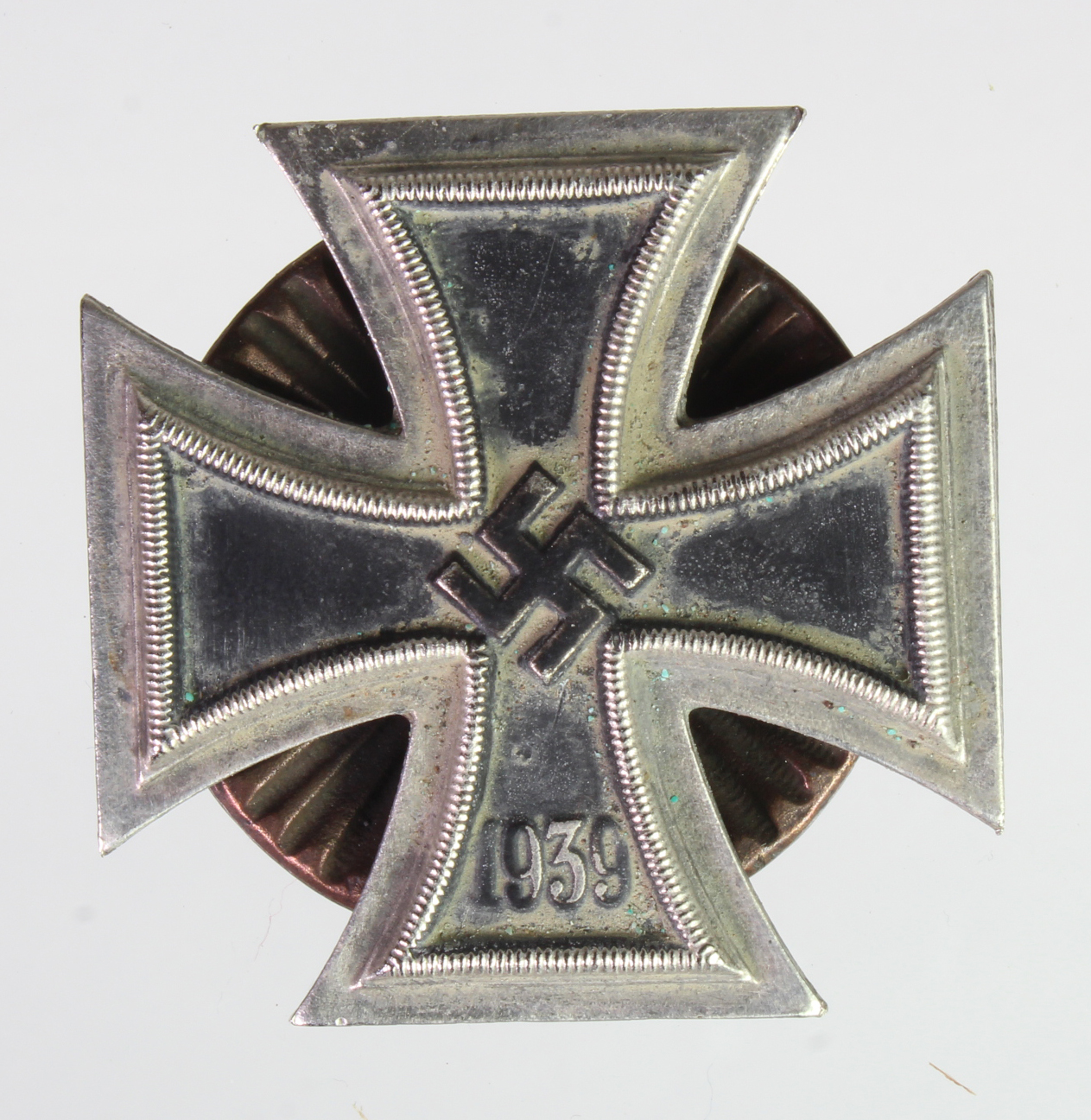 German WW2 Iron Cross 1st class, screw back private purchase solid construction example.