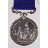 Marine Society Reward of Merit Medal with scroll suspender, reverse engraved 'William Cox 3rd