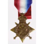 1915 Star to 3865 Pte C H Burgess 9-London Regt. (1)